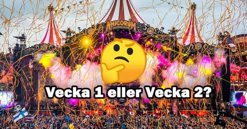 Vad är skillnaden på vecka 1 och 2 på Tomorrowland?
