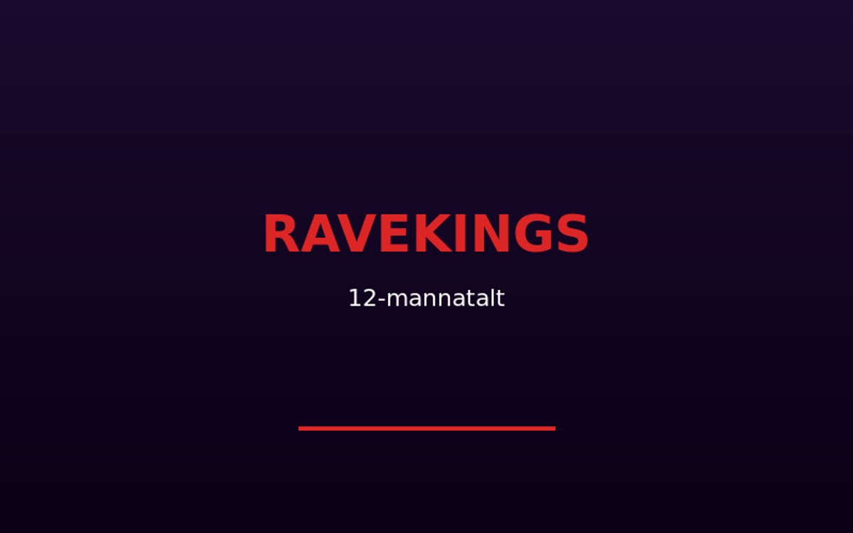 RaveKings 12-mannatält nu tillgängligt
