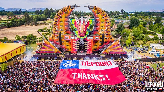 Defqon1 chile stor flagga
