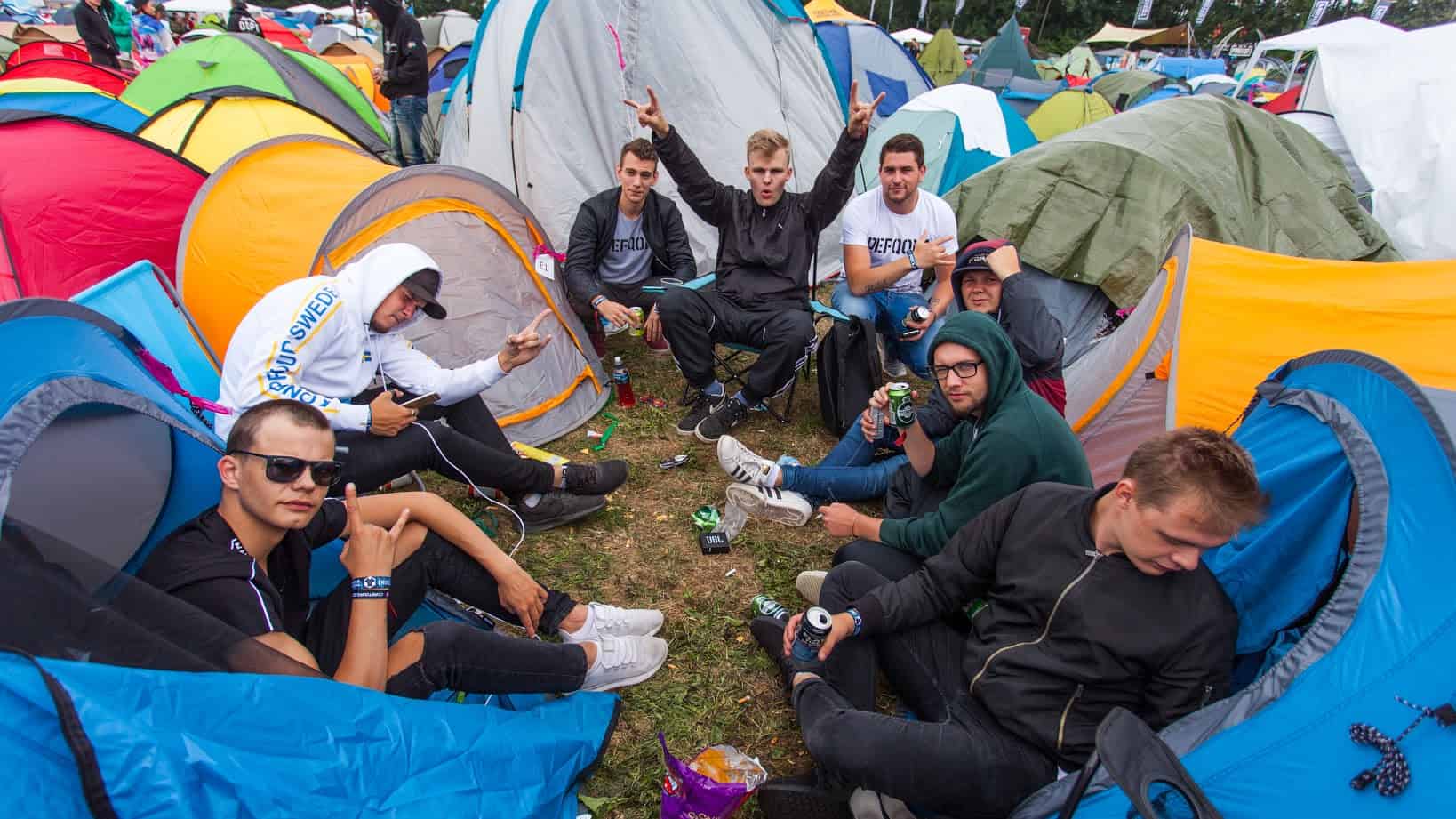 Camping på Defqon