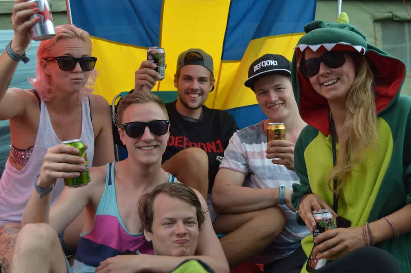 Campinghäng på Defqon