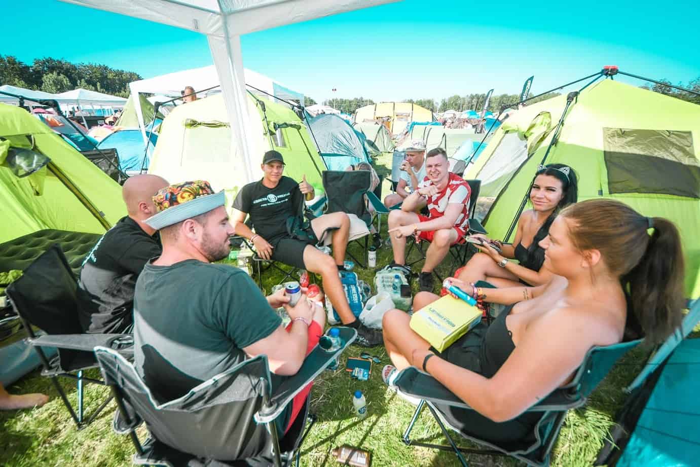 Resenärer på Coretours Camp