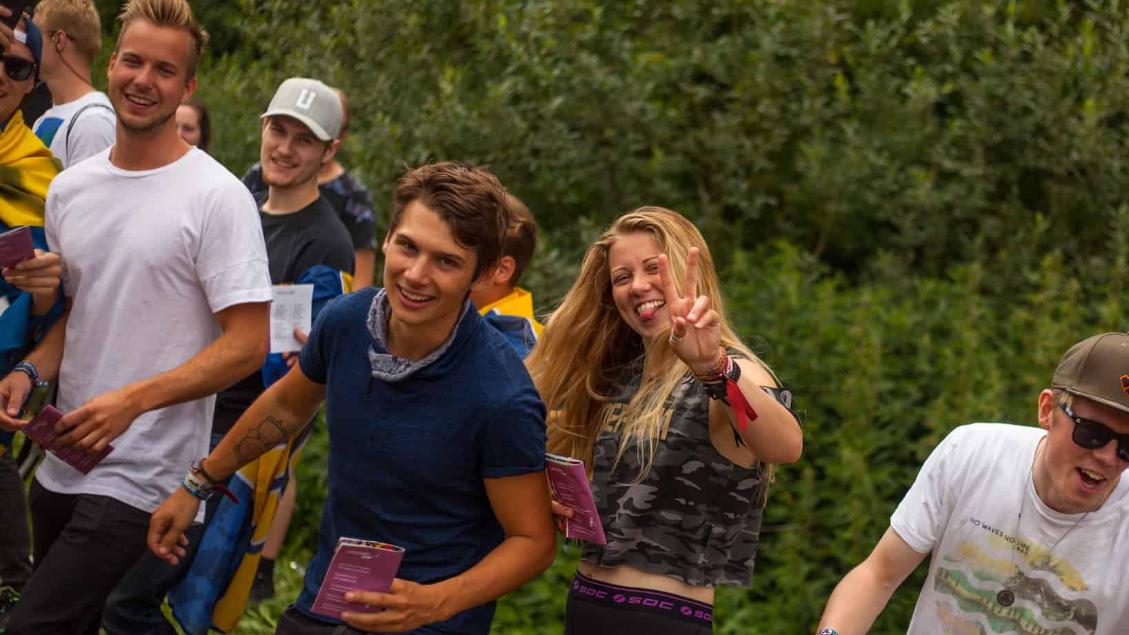 Härlig gemenskap på Defqon