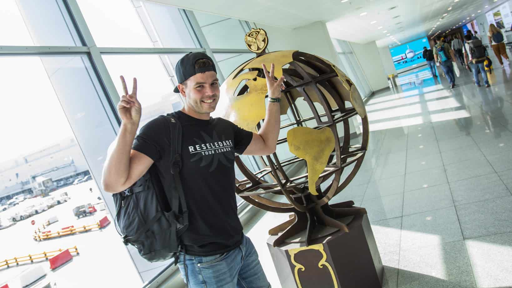 Jacob påväg till Tomorrowland 2019