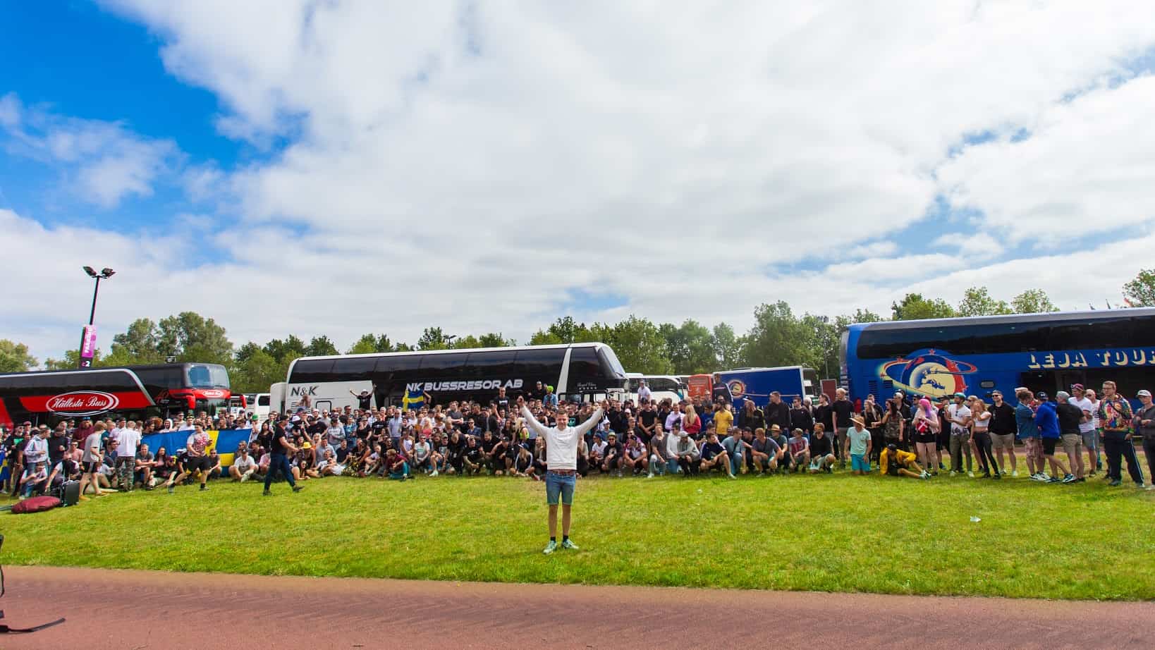 Coretours ägare med sina resenärer
