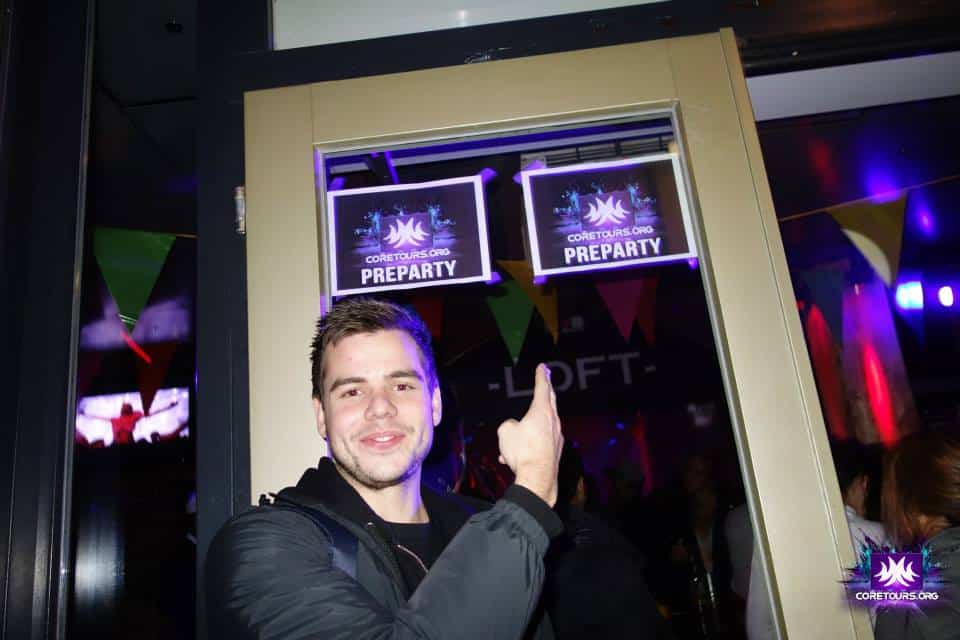 Pre-party på Loft innan Qlimax 2014