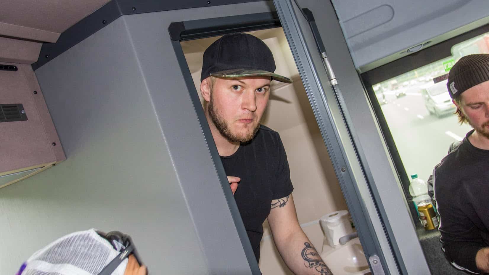 Toalett på bussen
